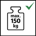 Silkeborg Stigefabrik: Max 150 kg + symbol